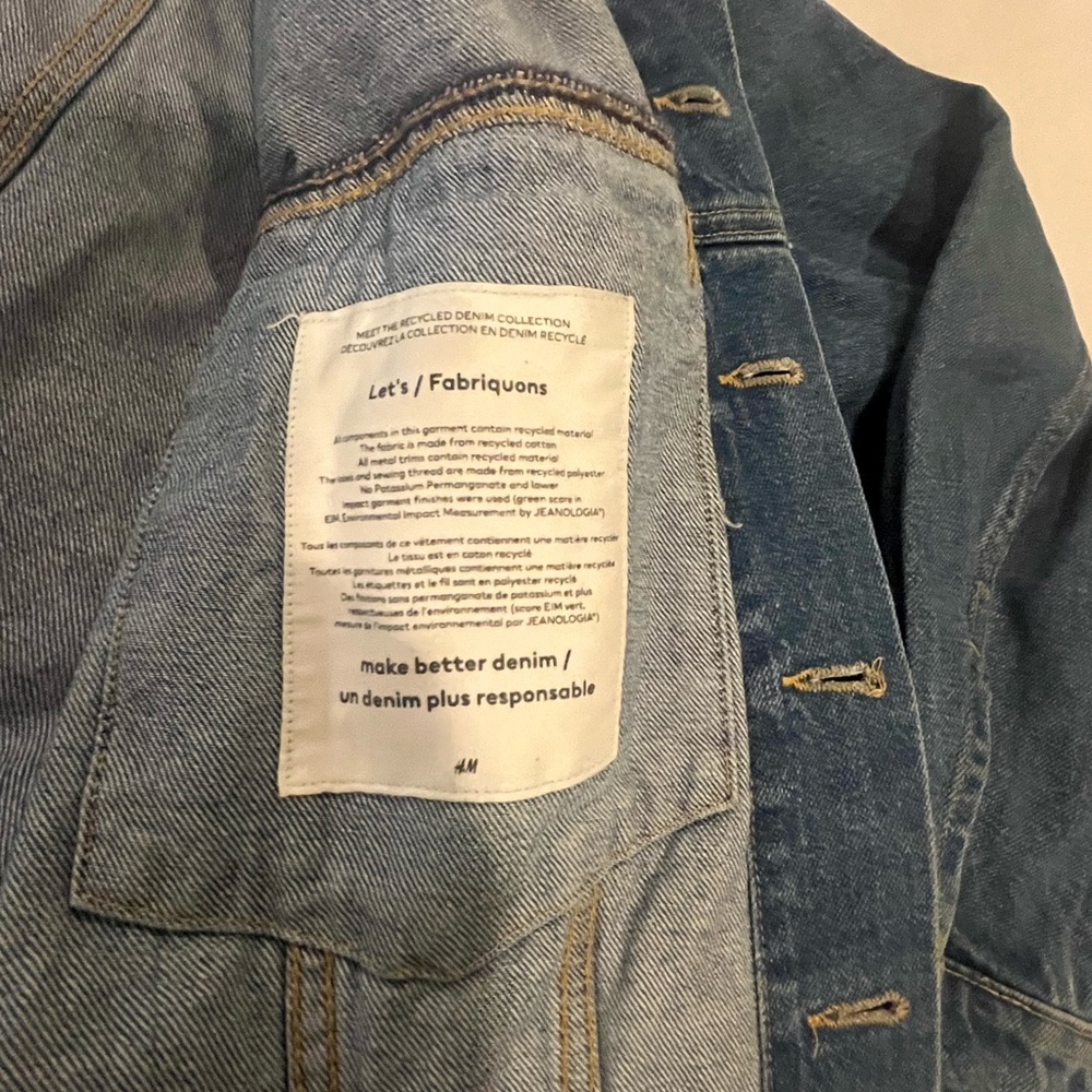 VTG H&M Men’s Jean Jacket. Street wear 90s style. XL - Picture 5 of 16